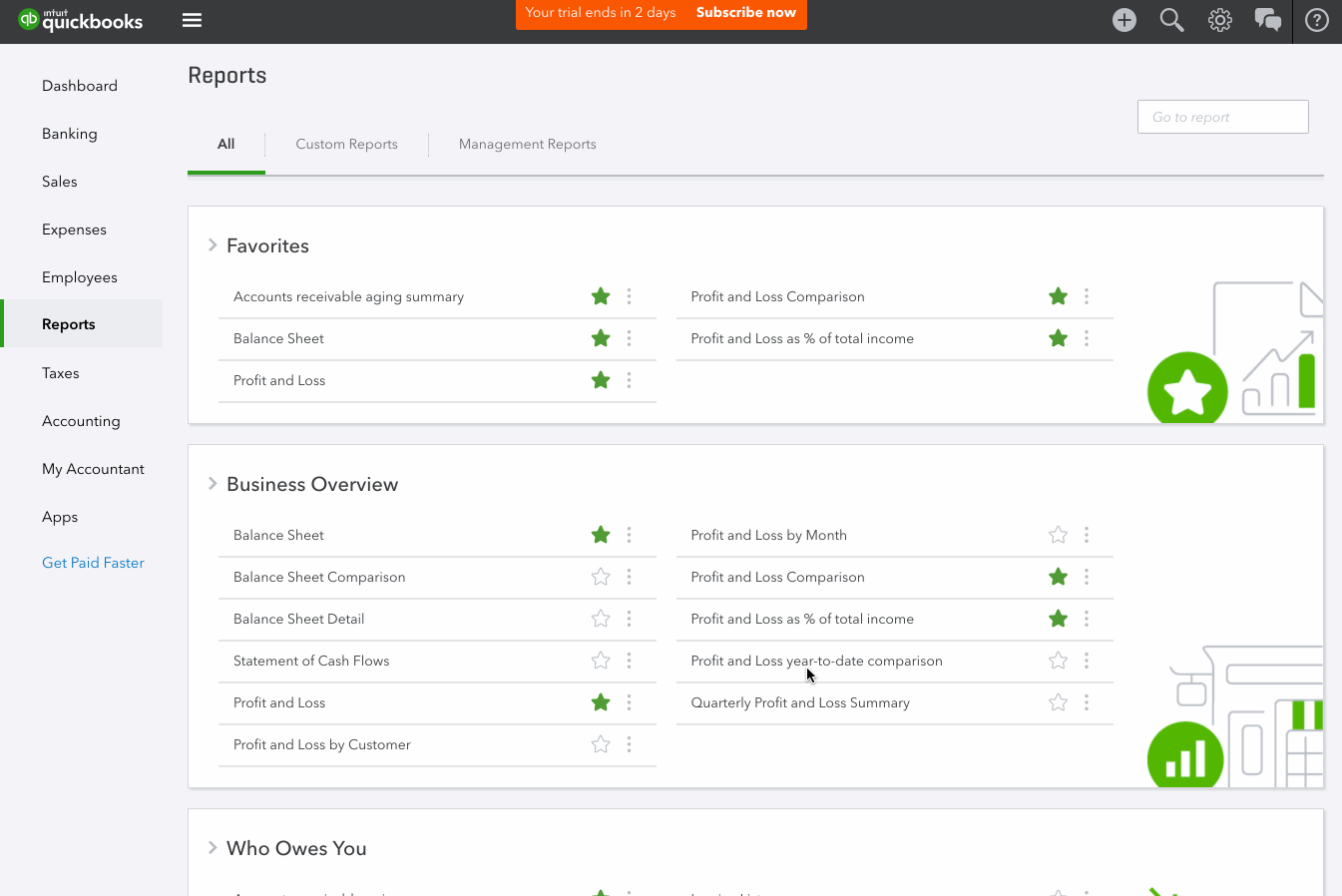Reports demo