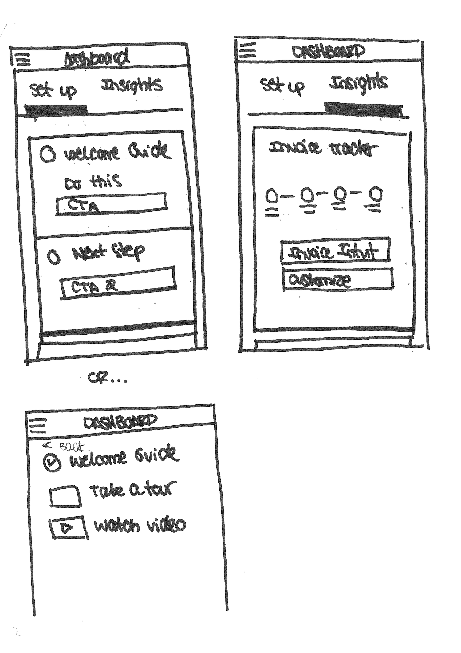 Mobile setup sketch