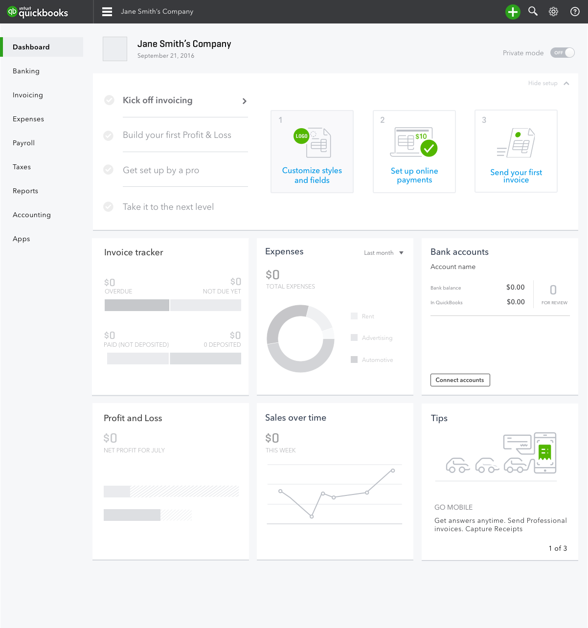 Invoicing exploration